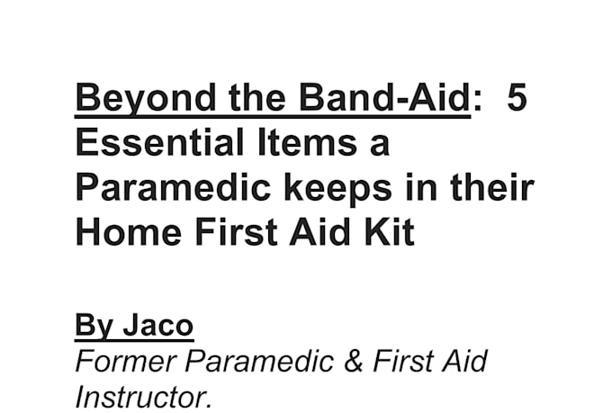 write expert medical articles, health blogs, and first aid content